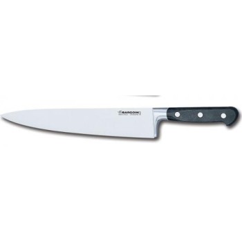 FISCHER BARGOIN Chef Knife Aluminium Bolster 26 cm - Black Handle