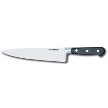 FISCHER BARGOIN Chef Knife Aluminium Bolster 23 cm - Black Handle