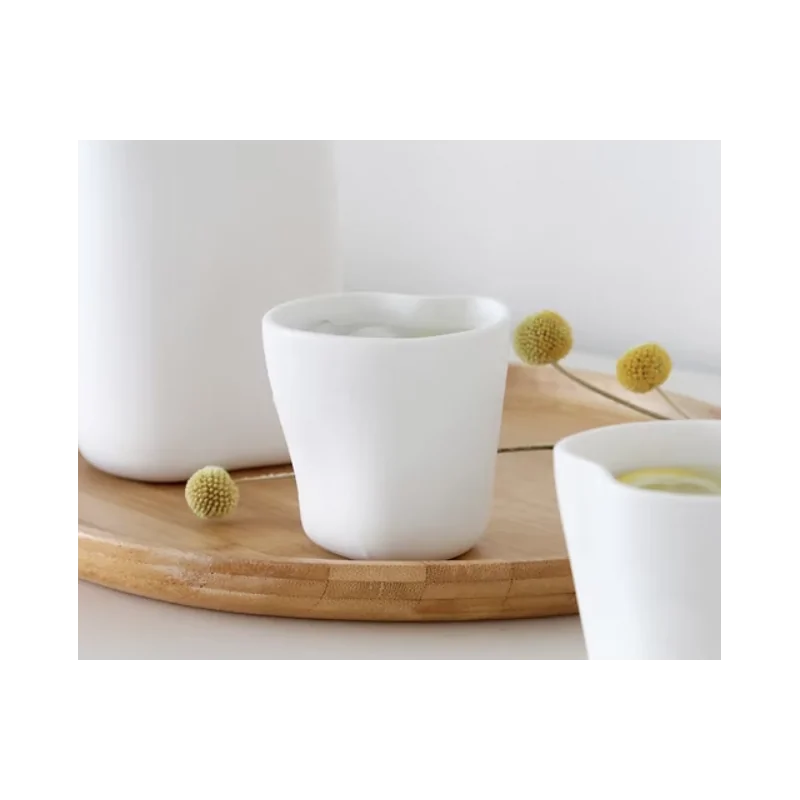 Jelly Organic Glass - Matte - 8.5 x 7.5 x 8 cm - Set of 6