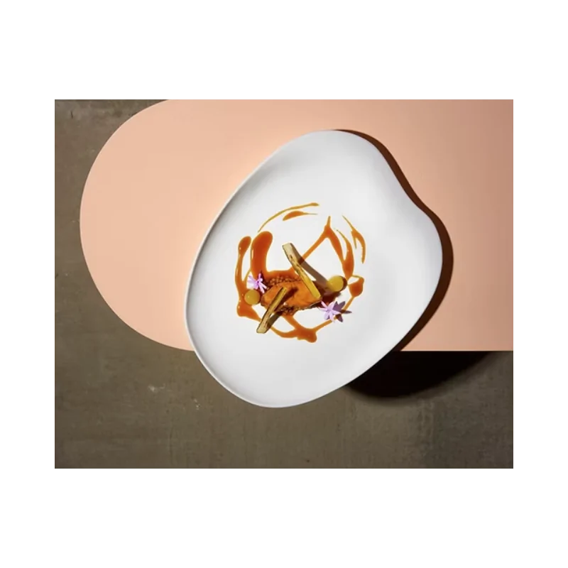 Jelly Organic Dinner Plate - Glazed - 29 x 23 x 2 cm - Set of 4 Jelly Organic Dinner Plate - Glazed - 29 x 23 x 2 cm - Set of 4