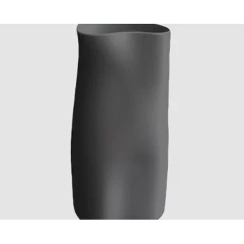 Jelly Organic Large Jar - Black - 11 x 9 x 22 cm - Set of 4
