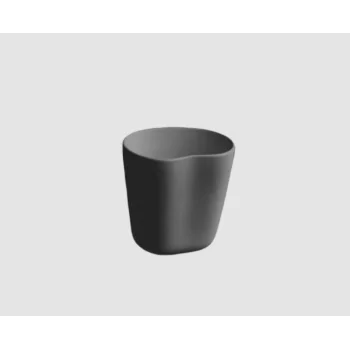 Jelly Organic Glass - Black - 8.5 x 7.5 x 8 cm - Set of 6