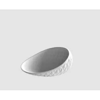 Tears Medium Textured Fine Dining Bowl - 16 x 12 x 9 cm - Set of 6