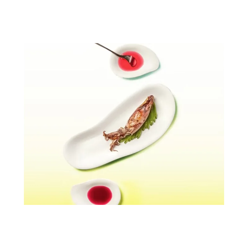 Tears Teardrop Textured Appetizer Plate - 10.5 x 7.5 x 2 cm - Set of 12 Tears Teardrop Textured Appetizer Plate - 10.5 x 7.5 x 2 cm - Set of 12
