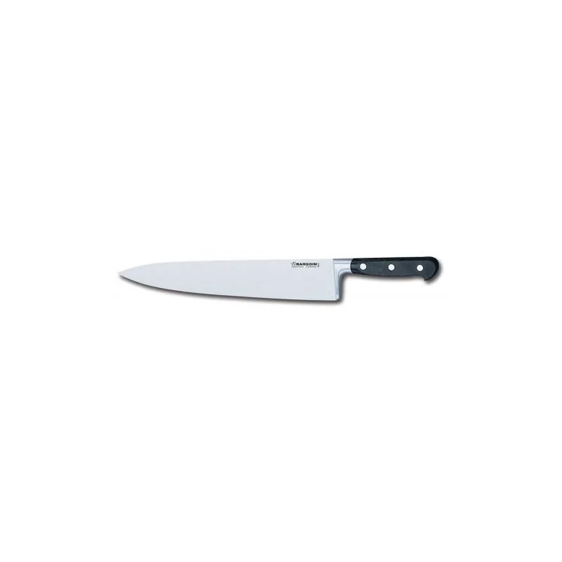 FISCHER BARGOIN Chef Knife Aluminium Bolster 30 cm - Black Handle
