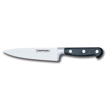 FISCHER BARGOIN Chef Knife Aluminium Bolster 15 cm - Black Handle