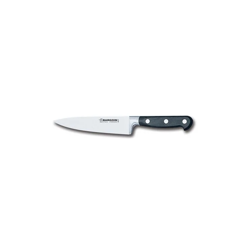 FISCHER BARGOIN Chef Knife Aluminium Bolster 15 cm - Black Handle