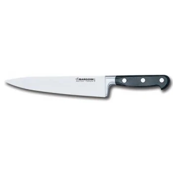 FISCHER BARGOIN Chef Knife Aluminium Bolster 20 cm - Black Handle