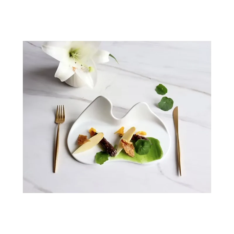 Gochi Large Dual Plate with Wings - 24.5 x 12 x 9.5 cm - Set of 6