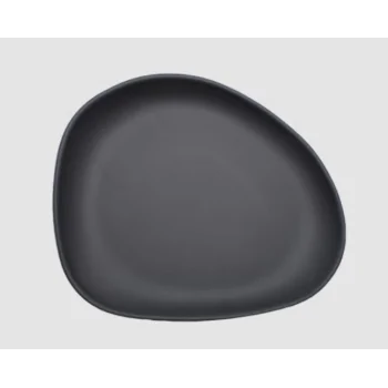 Yayoi Nature-Inspired Deep Dish - Black - Set of 6