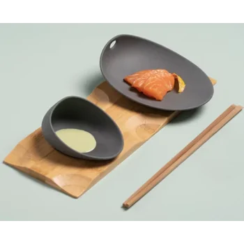 Jomon Mini Textured Shell Bowl - Matte Black - 10 x 8 x 5 cm - Set of 6