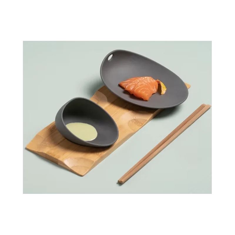 Jomon Mini Textured Shell Bowl - Matte Black - 10 x 8 x 5 cm - Set of 6