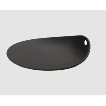 Jomon Small Textured Shell Bowl - Matte Black - 14 x 11 x 4 cm - Set of 4