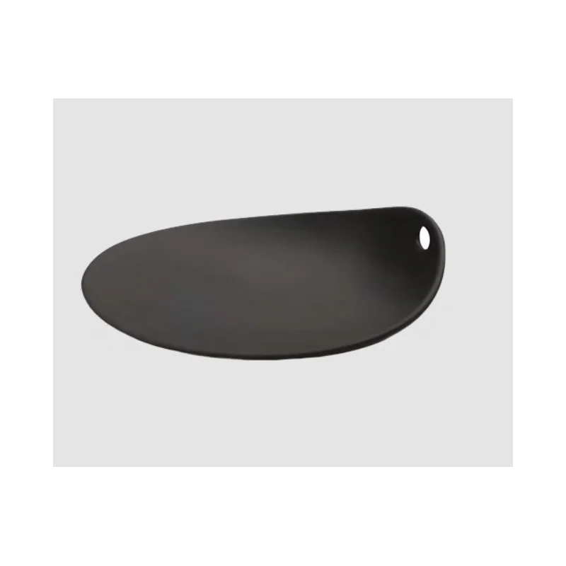 Jomon Small Textured Shell Bowl - Matte Black - 14 x 11 x 4 cm - Set of 4