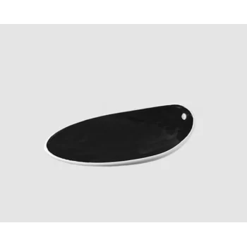 Jomon Small Textured Shell Bowl - Black - 14 x 11 x 4 cm - Set of 4