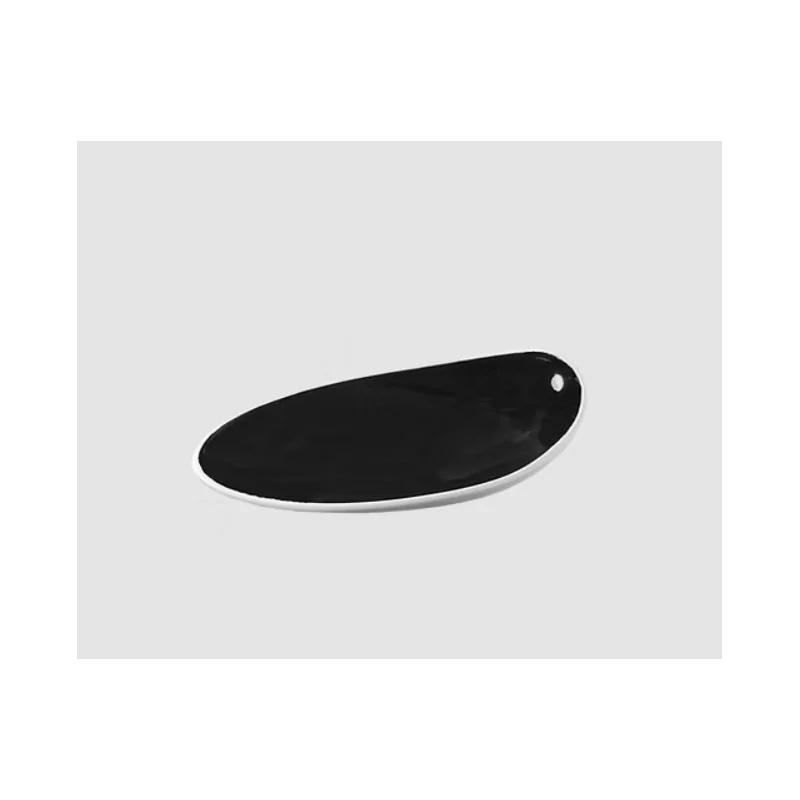 Jomon Small Textured Shell Bowl - Black - 14 x 11 x 4 cm - Set of 4