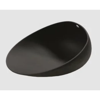 Jomon Large Textured Shell Bowl - Matte Black - 18 x 14 x 9 cm - Set of 4