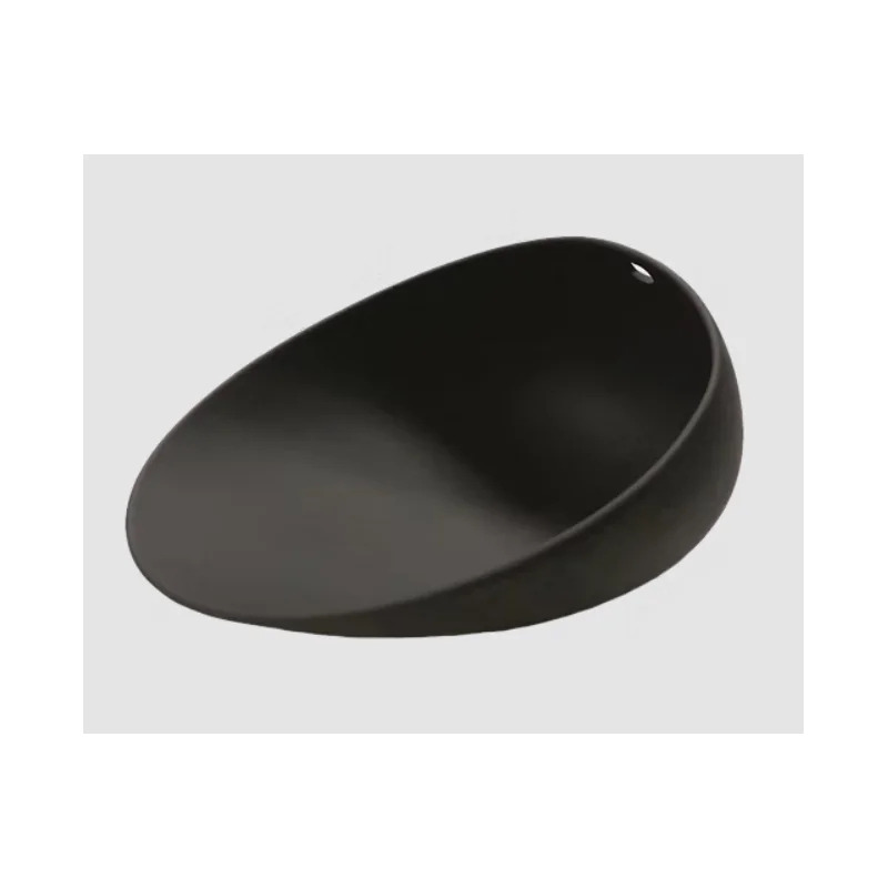 Jomon Large Textured Shell Bowl - Matte Black - 18 x 14 x 9 cm - Set of 4