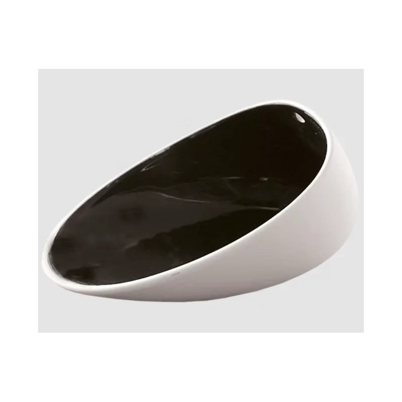 Jomon Large Textured Shell Bowl - Black - 18 x 14 x 9 cm - Set of 4