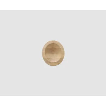 Jomon Petite Bamboo Serving Board Saucer - 7 x 8 x 1 cm - Set of 2