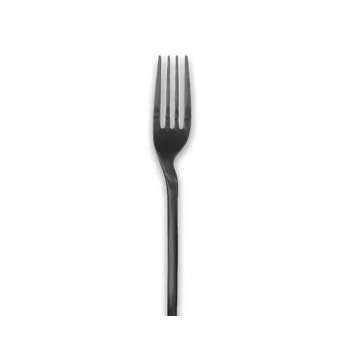 Rama Premium Black Titanium Fork - 21.5 x 3 x 2 cm - Set of 12
