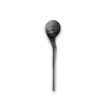 Rama Premium Black Titanium Dessert Spoon - 16.5 x 3.5 x 1.3 cm - Set of 12