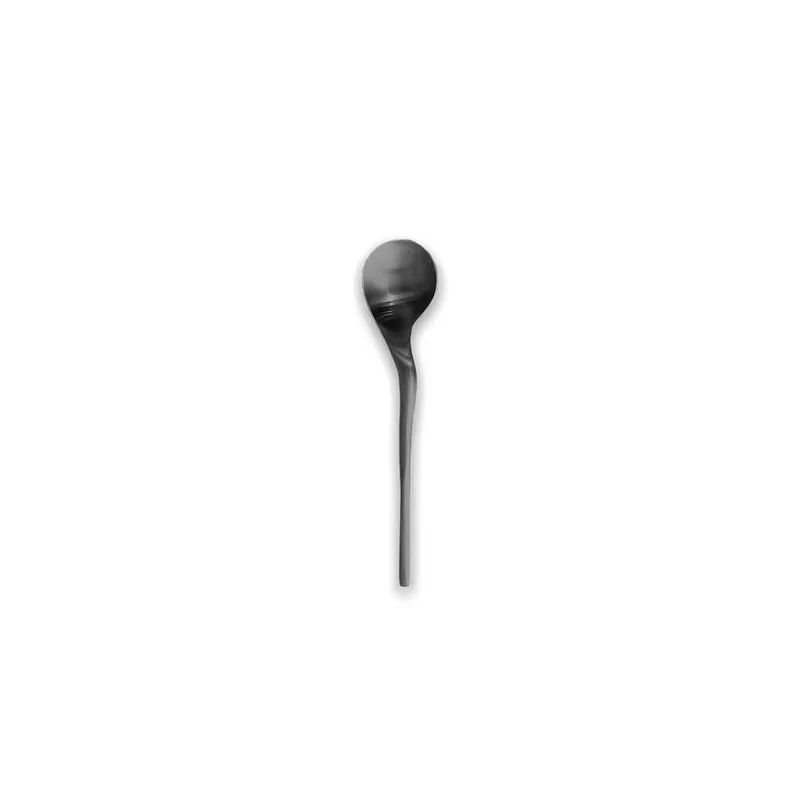 Rama Premium Black Titanium Dessert Spoon - 16.5 x 3.5 x 1.3 cm - Set of 12