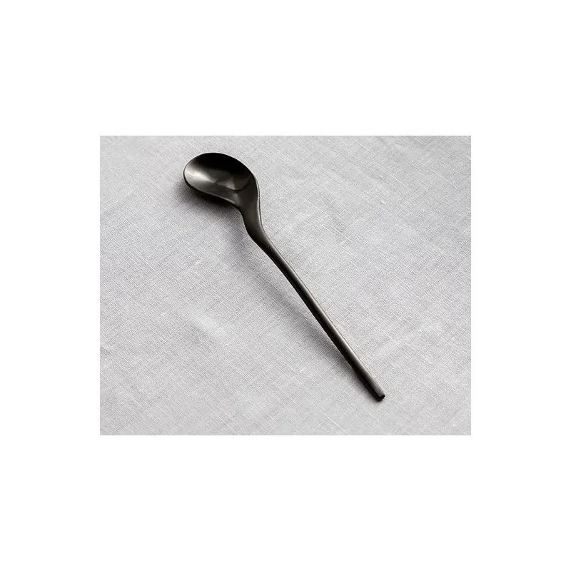 Rama Premium Black Titanium Gastro Spoon - 15.5 x 3 x 1.5 cm - Set of 12 Rama Premium Black Titanium Gastro Spoon - 15.5 x 3 x 1.5 cm - Set of 12