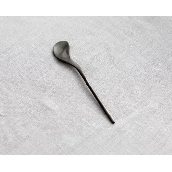 Rama Premium Black Titanium Coffee Spoon - 11 x 2 x 0.5 cm - Set of 12