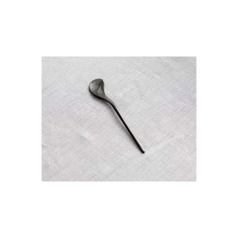 Rama Premium Black Titanium Coffee Spoon - 11 x 2 x 0.5 cm - Set of 12