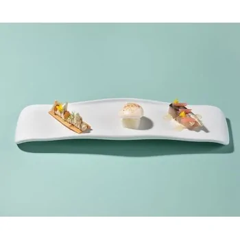 The Tablet Elongated Modern Porcelain Serving Board - 10 x 31.5 x 3 cm - Set of 4