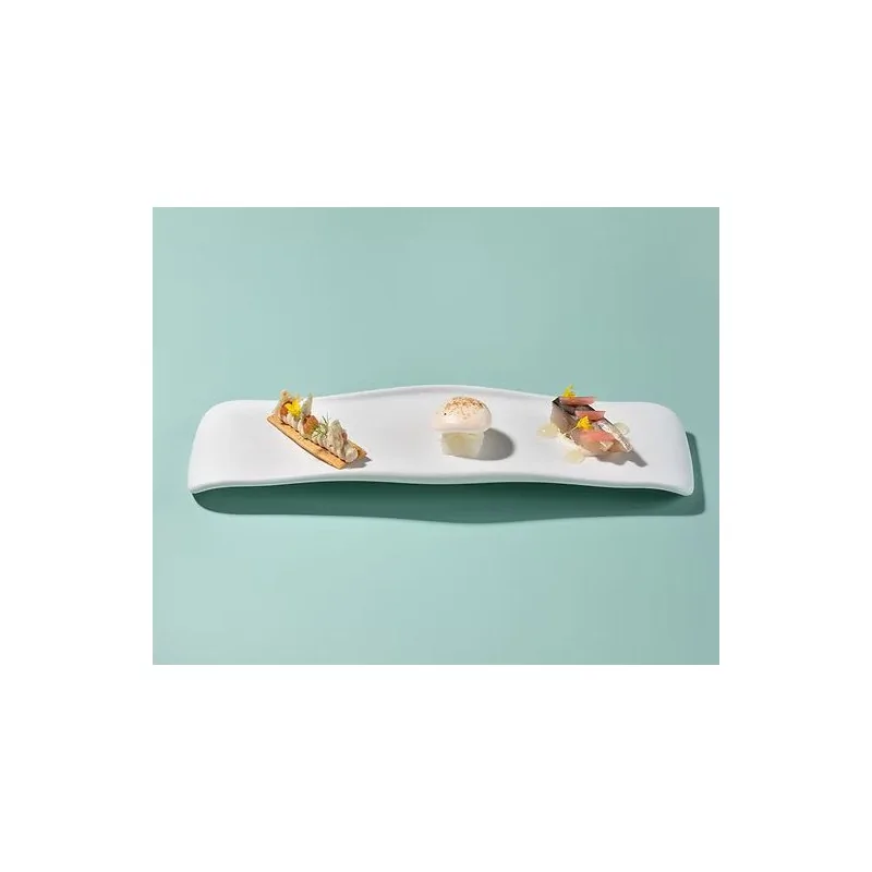 The Tablet Elongated Modern Porcelain Serving Board - 10 x 31.5 x 3 cm - Set of 4