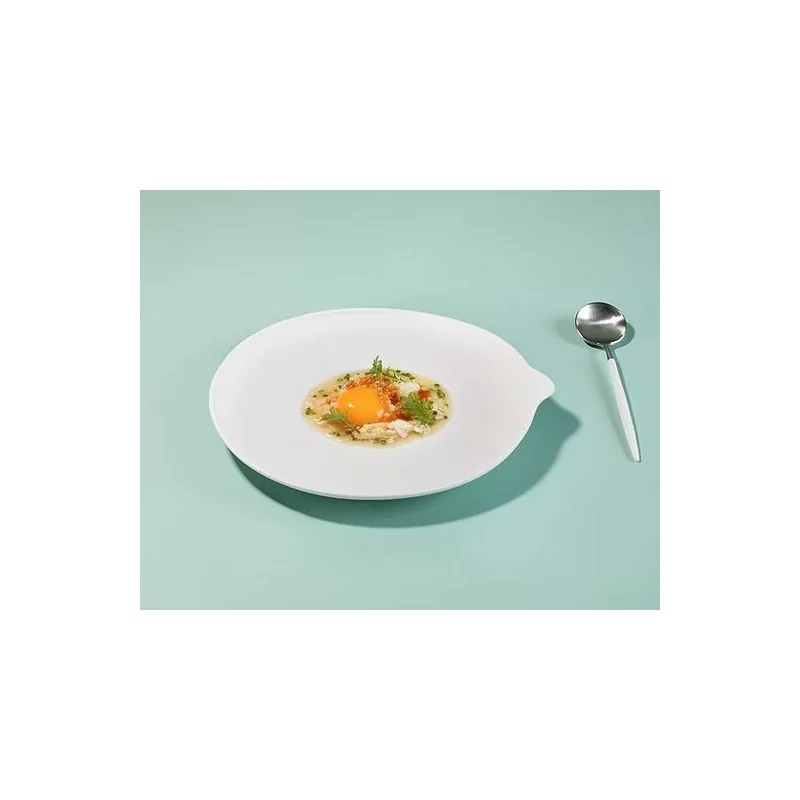 The Tablet Modern Porcelain Dining Plate - 22.2 x 25 x 2.3 cm - Set of 4 The Tablet Modern Porcelain Dining Plate - 22.2 x 25 x 2.3 cm - Set of 4