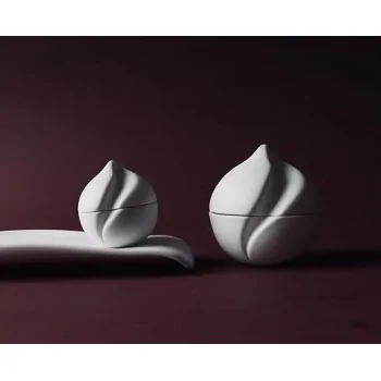 The Tablet Modern Porcelain Spherical Tall Bowl- 9.5 x 9.5 x 12 cm - Set of 6