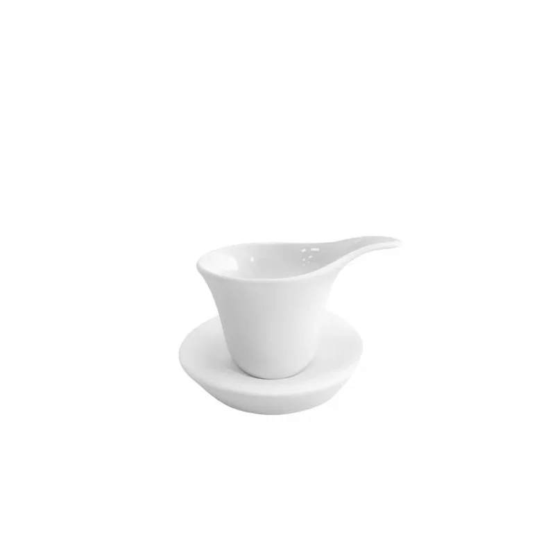 Fly Extra Small Organic Porcelain Cup and Saucer - Set of 2