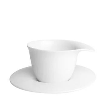 Fly Large Organic Porcelain Cup and Saucer - Set of 2