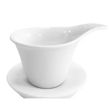 Fly Medium Organic Porcelain Cup (Cup Only) - 9 x 8 cm - Set of 6