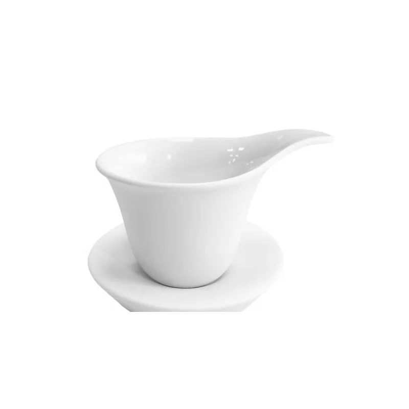 Fly Medium Organic Porcelain Saucer (Saucer Only) - 11 x 2 cm - Set of 12