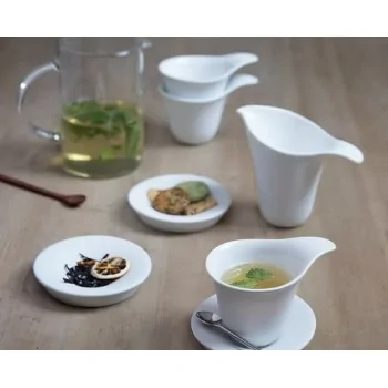 Fly Organic Porcelain Jug - 14.5 x 8.5 x 11 cm - Set of 6