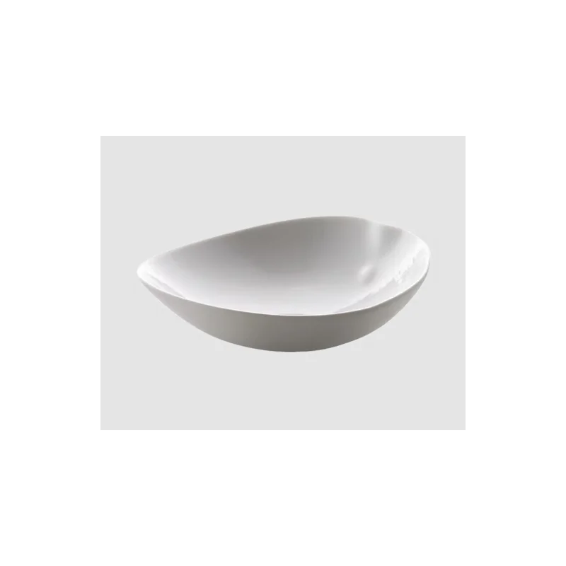 Shell Curved Salad Bowl - Glazed - 21.5 x 22 x 7.5 cm - Set of 4