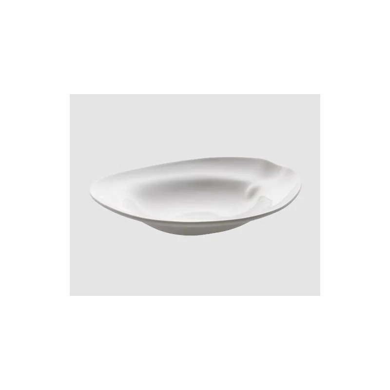Shell Curved Deep Plate - Glazed - 25 x 26 x 6 cm - Set of 4 Shell Curved Deep Plate - Glazed - 25 x 26 x 6 cm - Set of 4