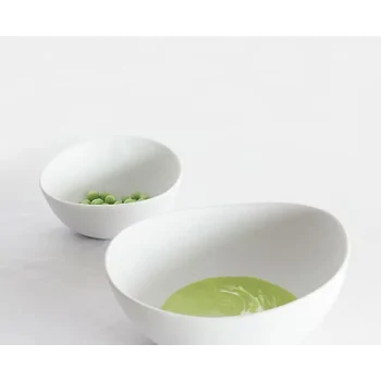 Shell Curved Ice Cream Bowl - Glazed - 13 x 13.5 x 6.5 cm - Set of 4