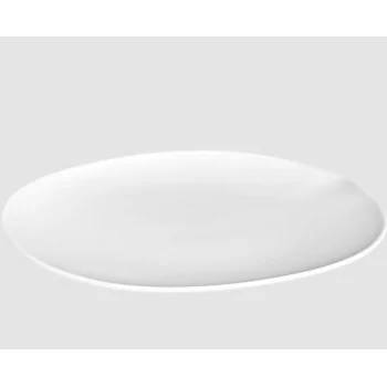 Shell Curved Super Dinner Plate - Glazed - 31.5 x 30 x 2.5 cm - Set of 4