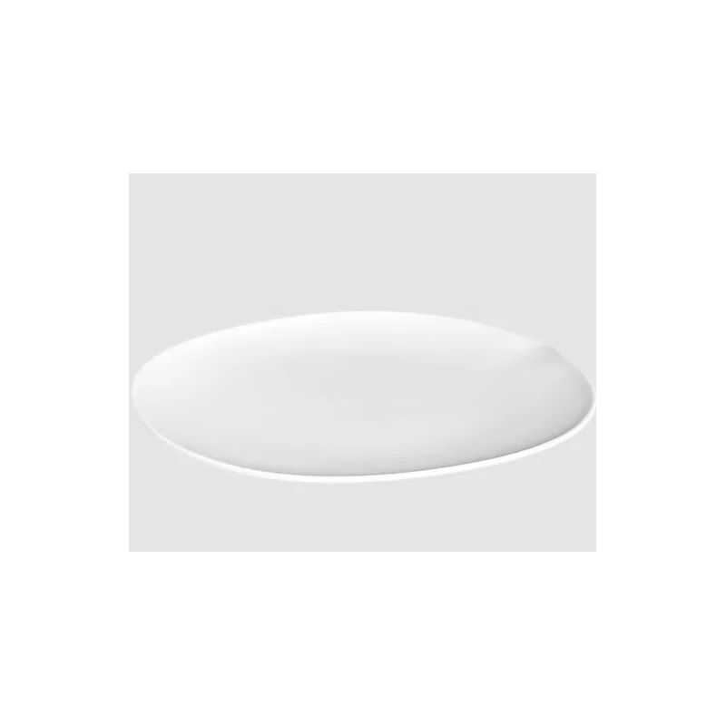 Shell Curved Super Dinner Plate - Glazed - 31.5 x 30 x 2.5 cm - Set of 4