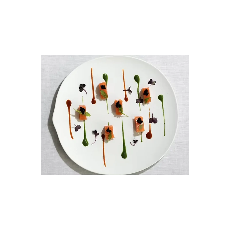 Shell Curved Super Dinner Plate - Glazed - 31.5 x 30 x 2.5 cm - Set of 4