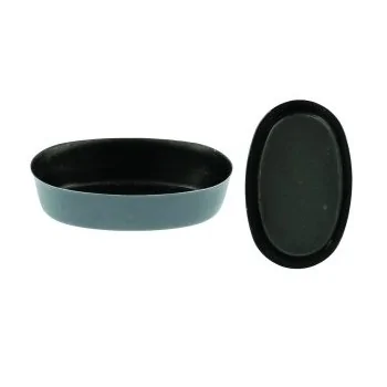 Non-Stick Exopan Oval Baba Savarin Mould - 80 mm - Pack of 25