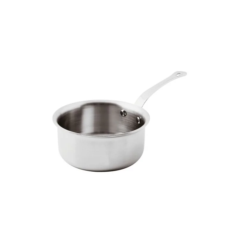 Paderno Series 12200 5-Ply Stainless Steel Saucepot w/ Handle - 3 qts - D: 7 7/8" H: 3 7/8"