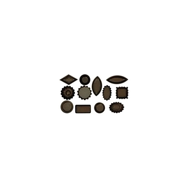 Non-Stick Exopan Petit Four Molds - Pack of 60 Non-Stick Exopan Petit Four Molds - Pack of 60