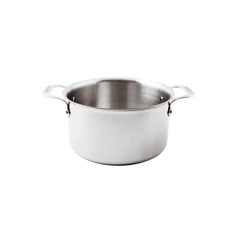 Paderno Series 12200 5-Ply Stainless Steel Saucepot 2 Handles - 8 1/4 qts - D: 11" H: 5 1/2"