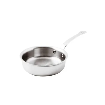Paderno Series 12200 5-Ply Stainless Steel Saute Pan w/ Handle - 1 qts - D: 6 1/4" H: 2 1/8"